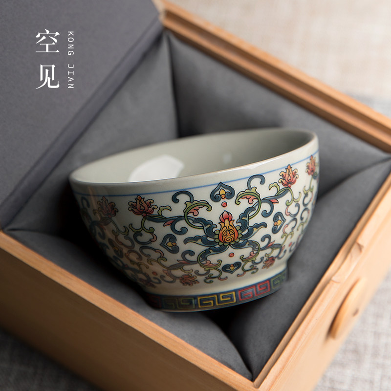 景德镇高档主人杯个人专用茶杯单杯杯子男女陶瓷茶碗套装茶盏茶具图片