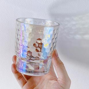 127玻吸璃管杯杯网竹节玻璃杯琉 博立红美韩国ins风炫彩杯少女心1