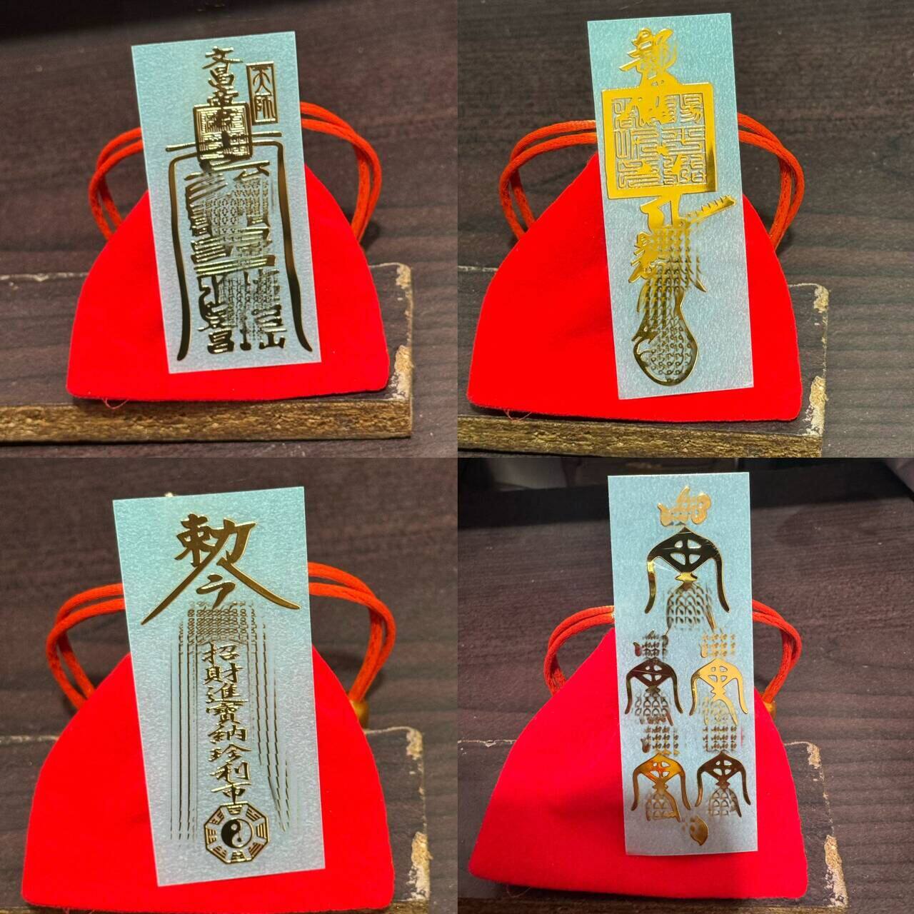如愿堂五路财神金属贴聚财摆件补添库进财求财手机贴纸平安护身符
