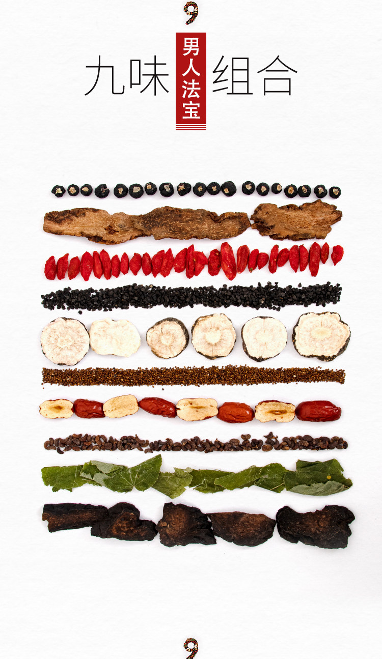 肉苁蓉淫羊藿锁阳菟丝子韭子枸杞玛咖泡酒料