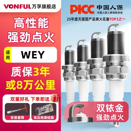 WEY双铱金火花塞消抖动降油耗