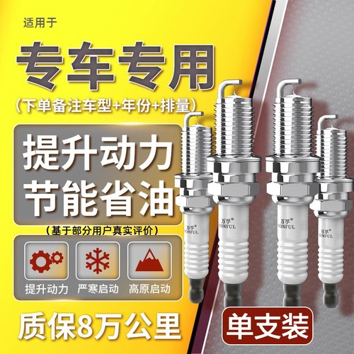 汽车双铱金火花塞单只装