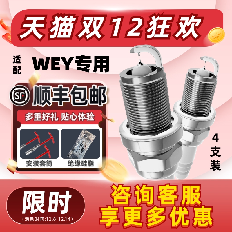 WEY双铱金火花塞消抖动降油耗