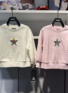CONVERSE匡威女童抓绒套头卫衣