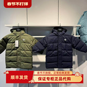 CONVERSE匡威正品 羽绒服CV2442192 男女儿童绿色中长款 24冬新款 季