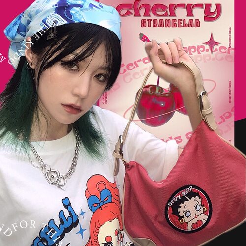 复古美国小姐蹦迪单肩腋下包
