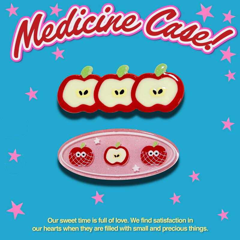 昭和复古小众闪闪苹果发饰边夹