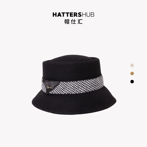 帽仕汇礼帽优雅秋冬羊毛毡帽