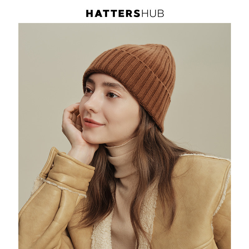 KEYONE山羊绒毛线帽日系秋冬保暖