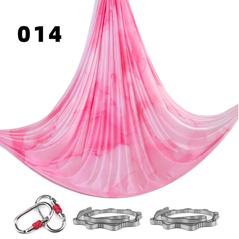 空中瑜伽吊床6m彩色面料家用高空弹力吊绳瑜伽馆挂布Yoga hammock