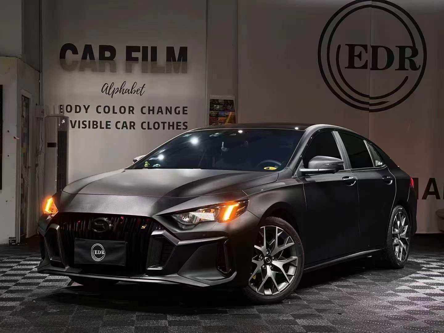 22新款改色膜磨砂黑贴膜陶瓷黑武士全车个性改装车身漆面防刮保护