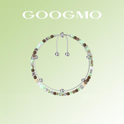 【于文文同款】GOOGMO绿镜系列天然石澳洲玉串珠手链小众设计感
