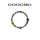 迪丽热巴同款 GOOGMO民族风高级感手链天然石玛瑙玉髓串珠手饰