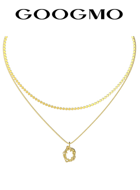 GOOGMO微光系列高级感项链女双层轻奢小众叠戴锁骨链2025年新款