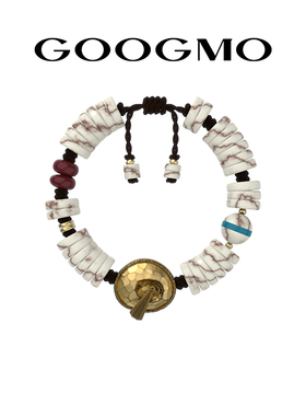 GOOGMO白松石串珠手链女原创小众设计简约时尚手串度假风叠戴手饰