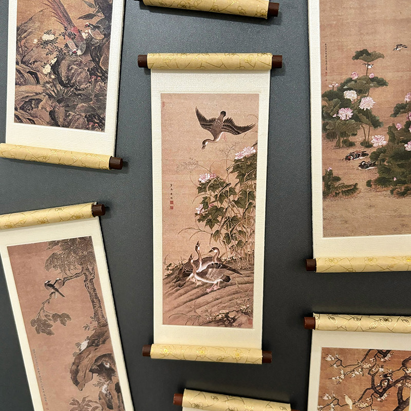 安徽博物院掌中名画卷轴冰箱贴古典中国风伴手礼收藏礼物品文创