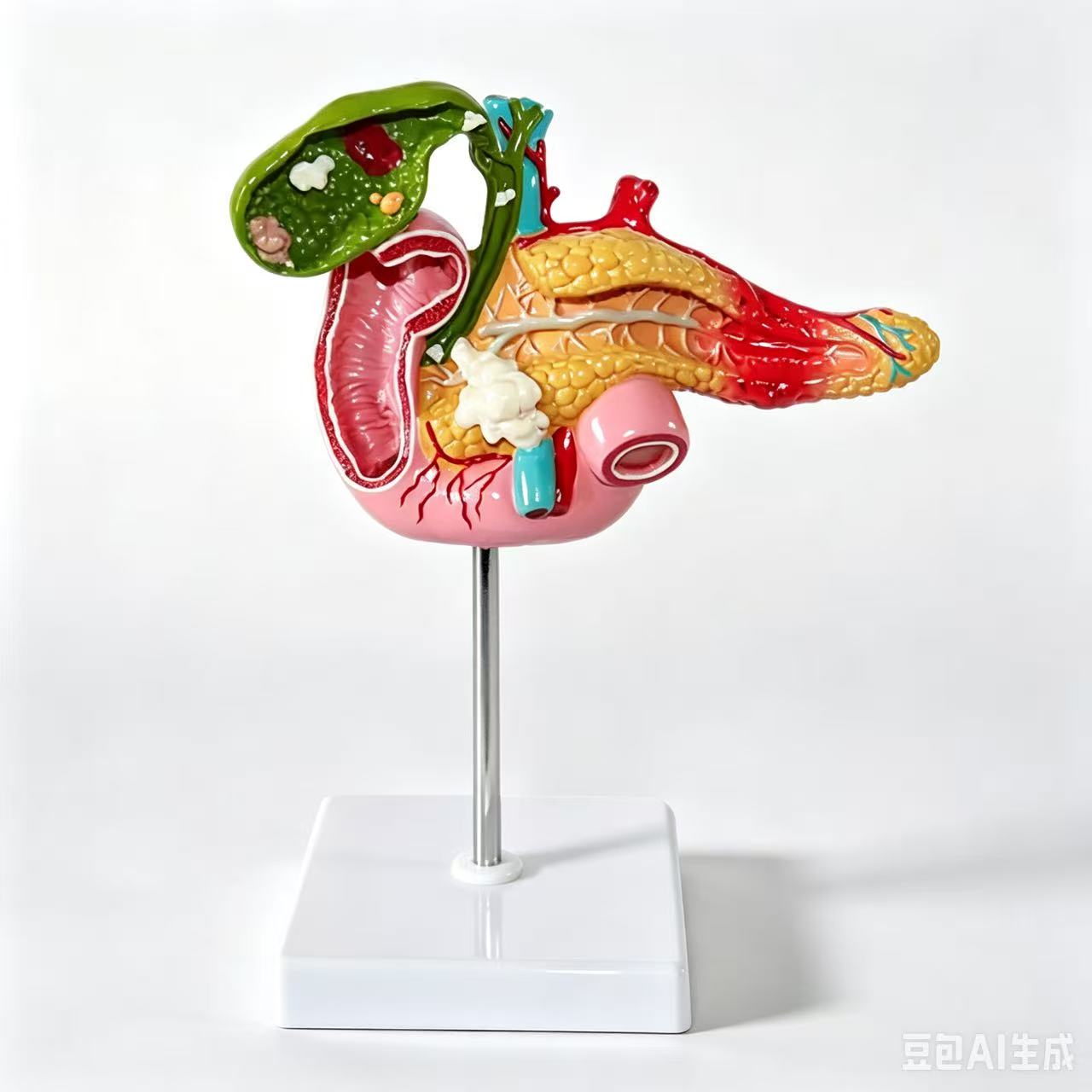医学人体胰腺十二指肠胆囊病理结构解剖模型内脏器官消化系统外科