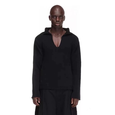 Nofaith studios三色V领编织针织毛衣 VKNIT SWEATER慵懒休闲长袖