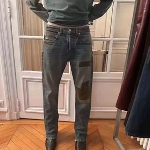 富士山自主ERD忧郁富二代ERD24FW重磅水洗拼接灯芯绒刺绣泼墨党裤