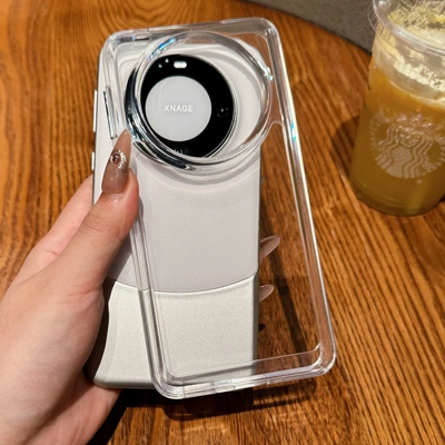 华为mate60pro全透明手机壳适用mate50软边硬壳Huawei60全包防摔60pro+加厚气囊防摔保护男女新款50pro亚克力