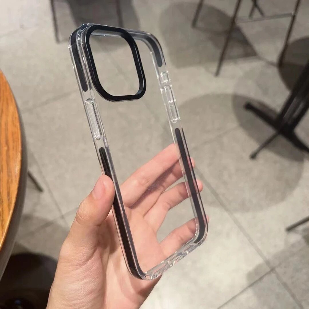 极简透明苹果16promax手机壳iphone14promax简约男女新款保护套13硅胶防摔15高级感12全包软壳11不发黄78plus