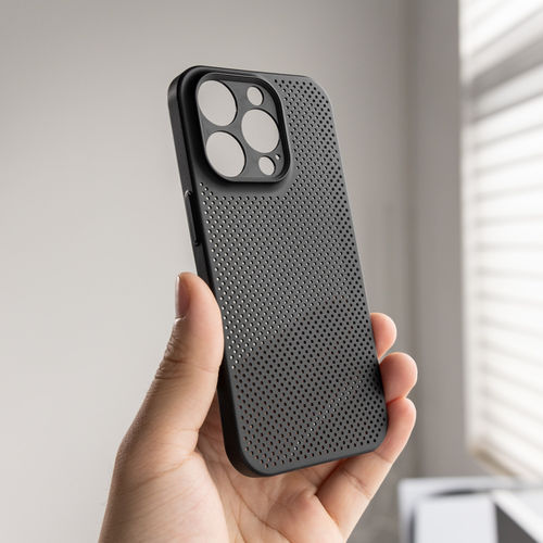 散热PP洞洞壳散热透气17手机壳15保护套适用iphone16promax镜头全包11超薄防指纹超薄13磨砂男女12防摔网壳