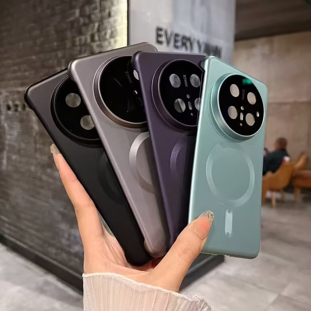 华为mate60pro手机壳无边框裸感磁吸mate60 pro+金属漆磨砂镜头全包mate60/70保护套高级感散热外壳超薄