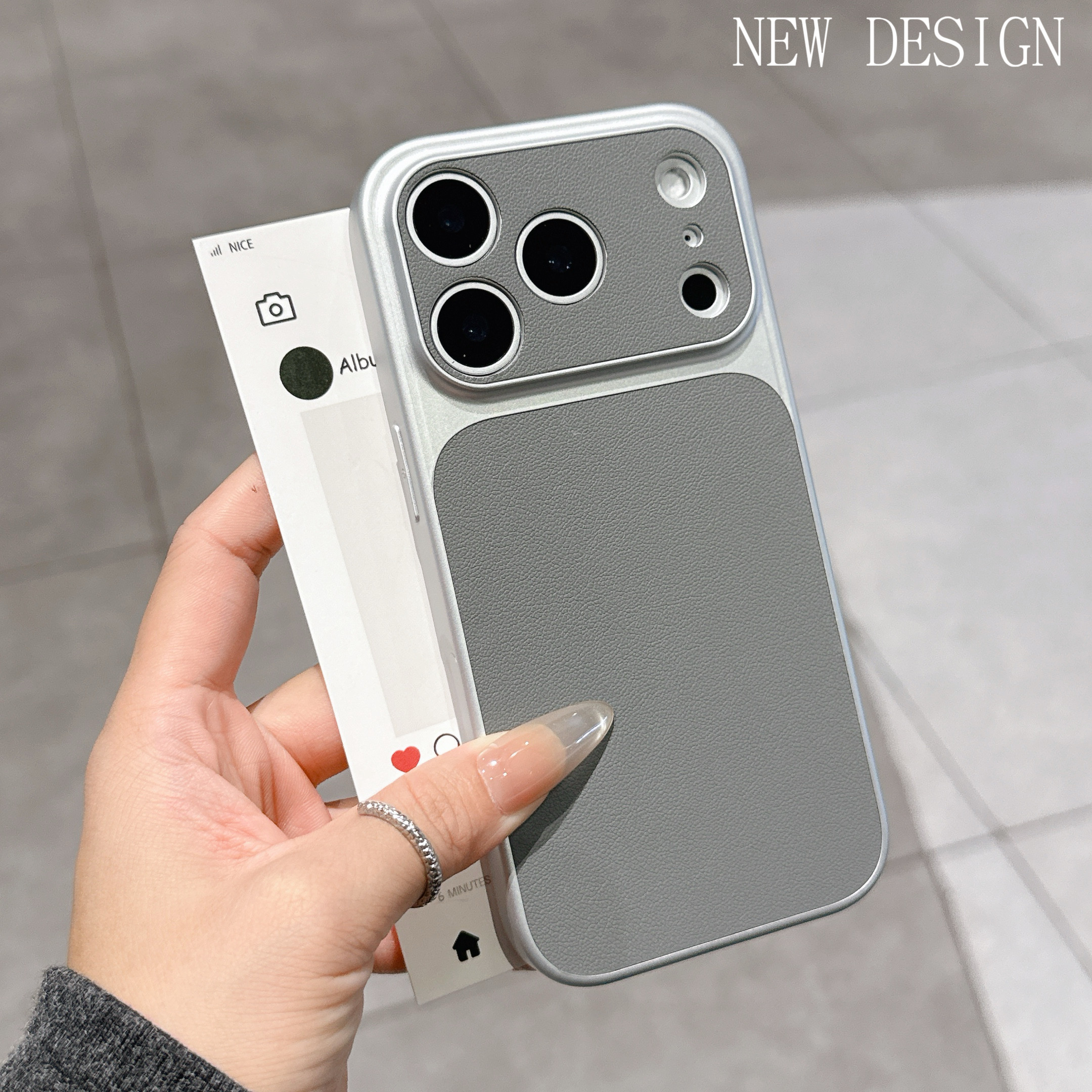 秒变苹果17大视窗个性素皮适用17promax新款手机壳时尚16/15pro男士plus高级1iphone14商务秋冬ins13防摔