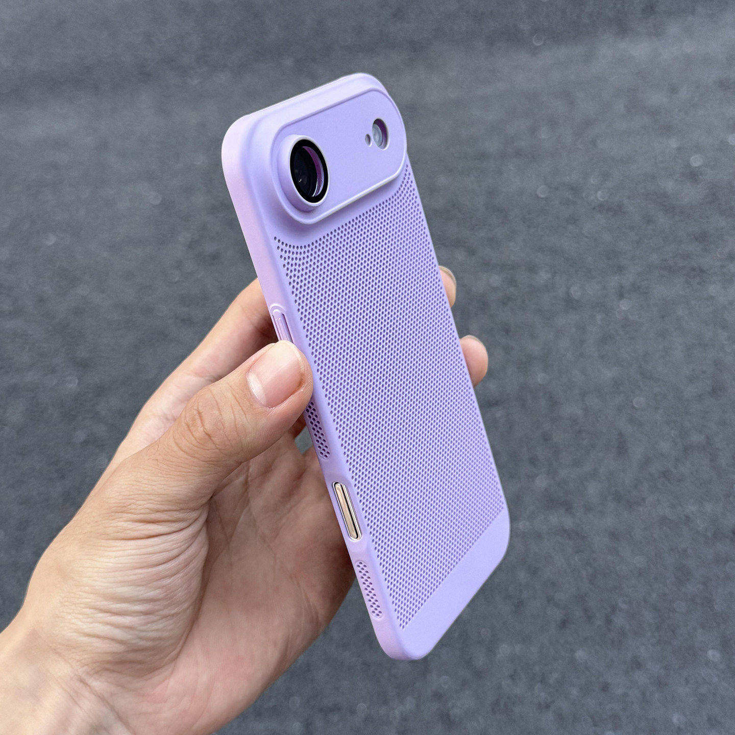 夏日必冲17Air散热透气镂空苹果16ProMax手机壳iPhone14/15超薄12/13mini男女硬壳亚克力11pro保护套xs/7/8p