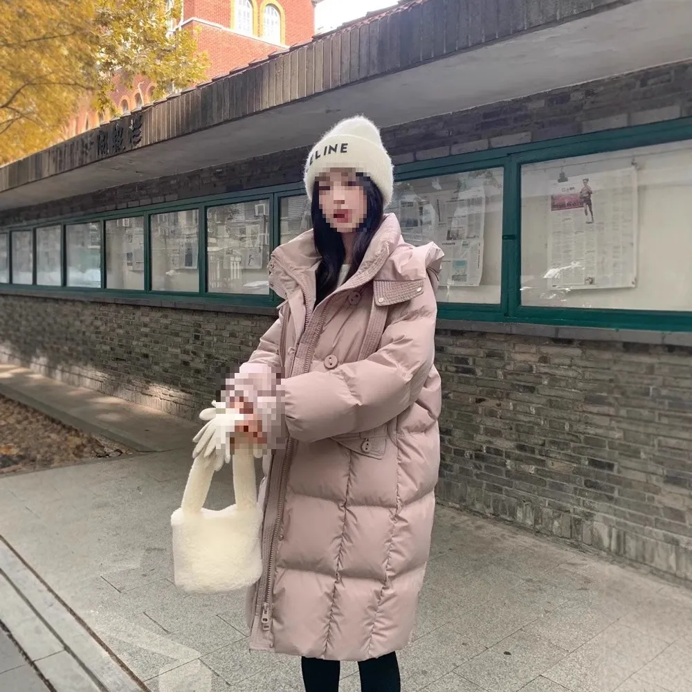 原版商场同款鹅绒服2025新款羽绒服女中长款冬季加厚外套小个子潮