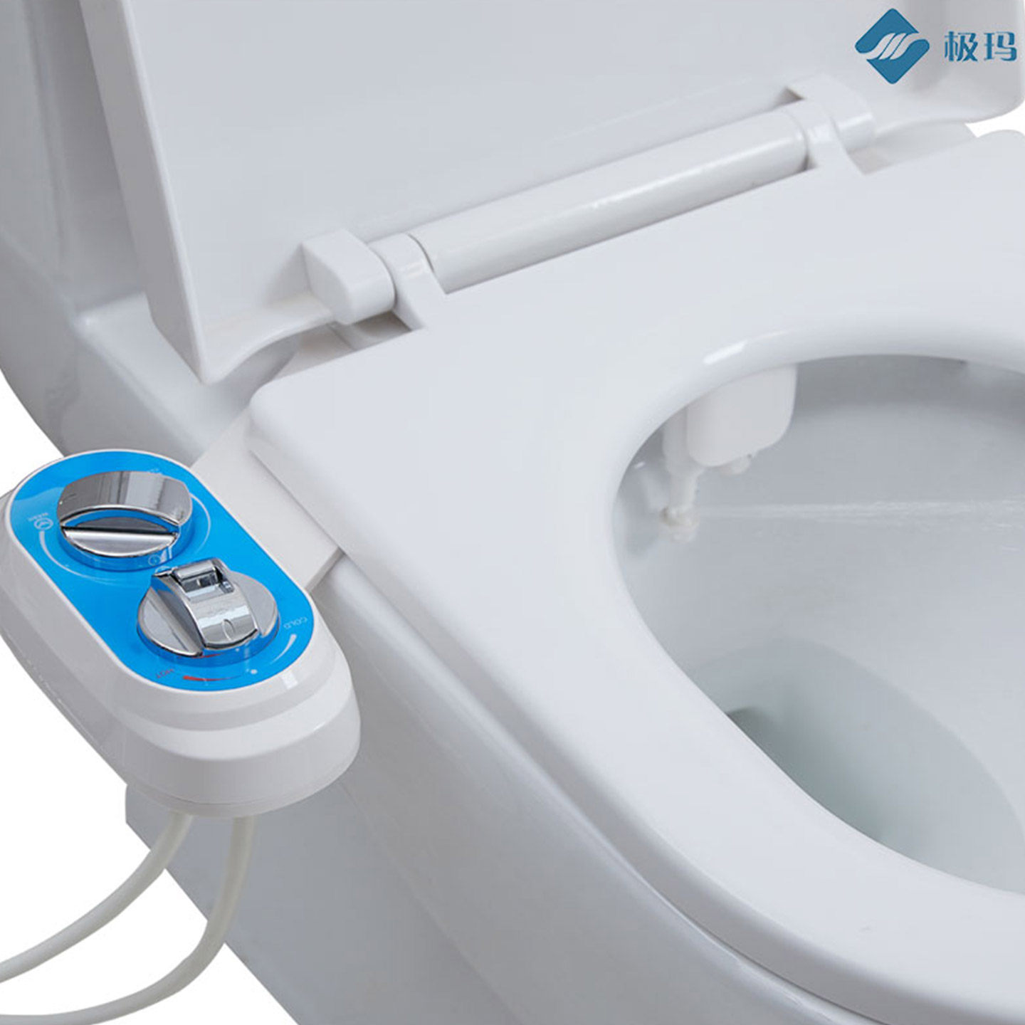 极玛新品洁身器超薄不用电智能马桶盖洗屁股的神器净身妇洗器