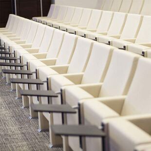 IEQ高档礼堂椅连排座椅报告厅会议室椅子庄重大气阶梯教室排椅