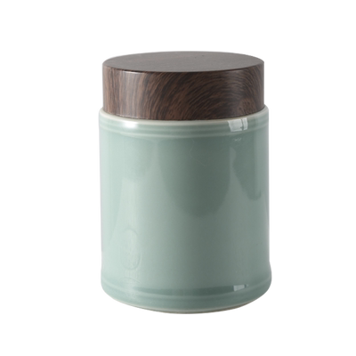 九工匠青瓷中式简约茶叶罐