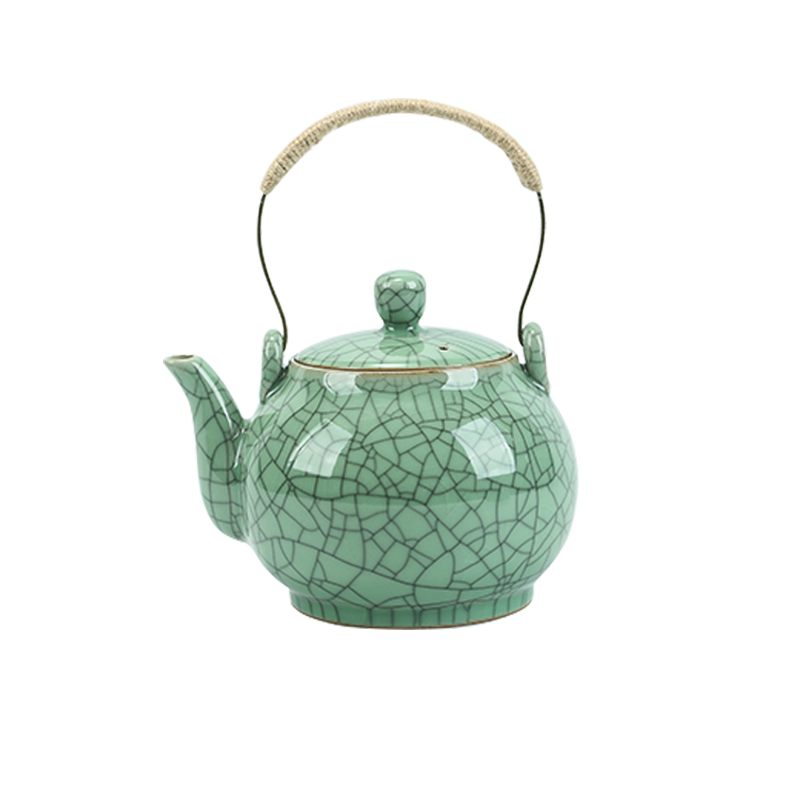 陶瓷凉水壶哥窑冰裂纹整套茶具