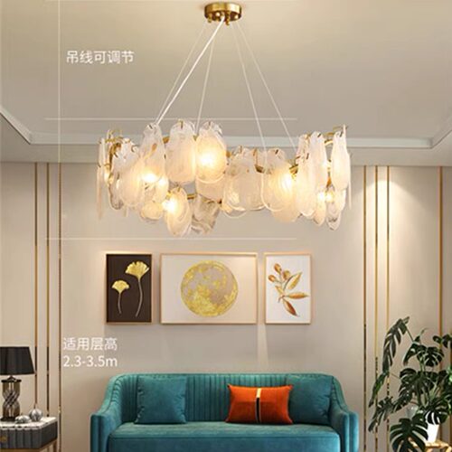 异形花灯葫芦儿童房奶油风吊灯具
