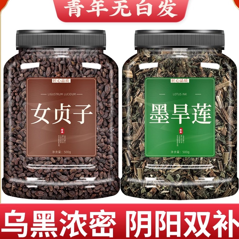 女贞子旱莲草中药材组合茶泡水喝
