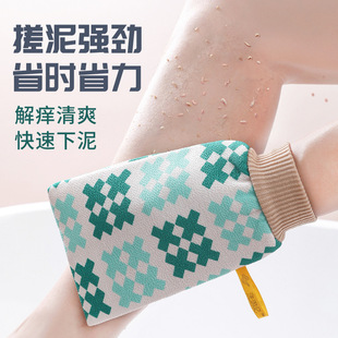 高效中粗砂搓澡手套洗澡搓背强力搓泥澡巾 尹秀素洁洗澡巾男士