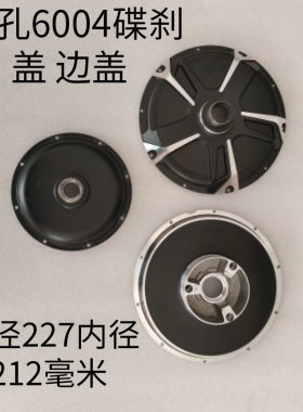 电动车国标10寸电机盖10孔6004碟刹盖边盖电机侧盖