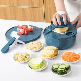 新升级同款款带砧板折叠小刀开瓶削皮器多功能刨丝切片切菜器