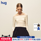 MARCHEN hug 2025AW冬季 假日系列天鹅温暖长袖 针织打底衫