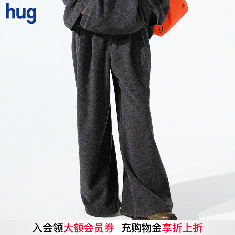 COMMXNCOMMXN新款圈圈绒阔腿裤