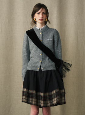 【MARCHEN】 hug2025秋冬新款长袖草稿本针织开衫