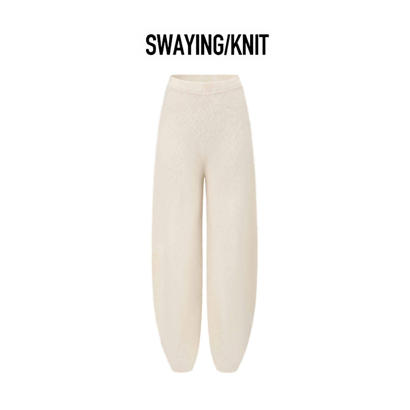 【SWAYING KNIT】hug 2025秋冬新款纯色牦牛拉绒束腿裤
