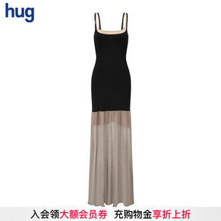 2025早春新款 hug 兩件套吊帶魚尾長(zhǎng)裙輕紗連衣裙 SWAYING
