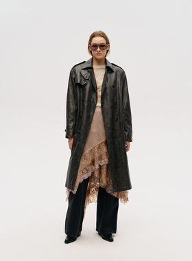 【ICE DUST】hug 2025秋冬新款复古战壕长风衣icedust