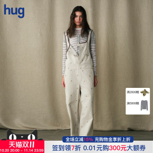 珀斯刺绣背带裤 hug2025秋冬新款 MARCHEN