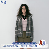 DIRECTION hug 2026春学院风条纹羊绒开衫 外套nodirection