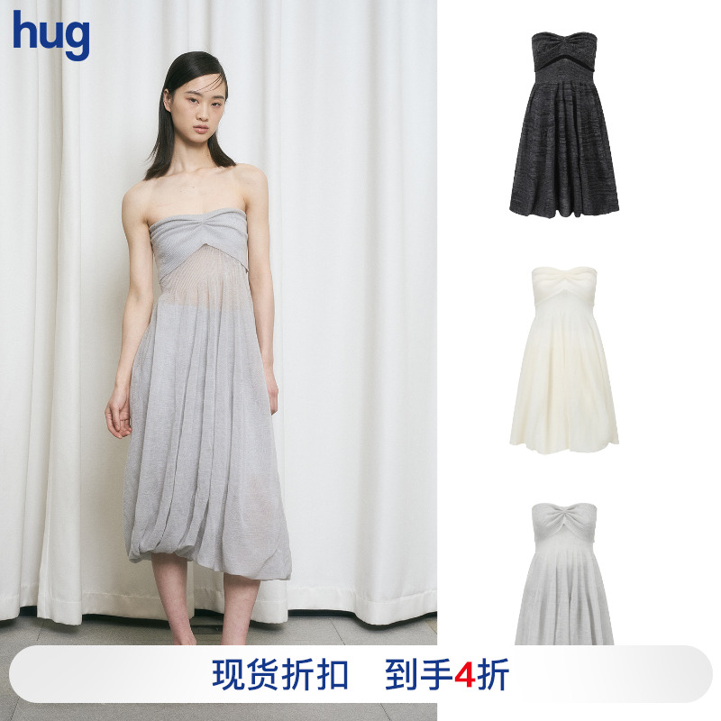 SWAYING蝴蝶结抹胸长裙