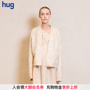 2026春夏新款 UMAWANG hug 夹克上衣 复古印花长袖