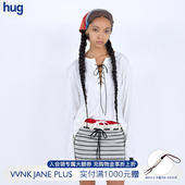 2026早春新款 麂皮绳系带上衣 PLUS hug VVNK JANE